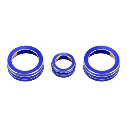 3 PCS Car Metal Air Conditioner Knob Case for Honda CR-V 2017, For Honda CR-V 2017 (Blue), For Honda CR-V 2017 (Red)