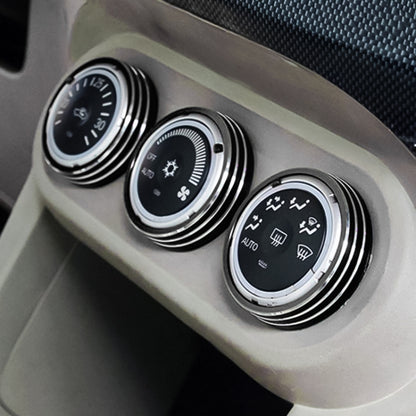 Car Metal Air Conditioner Knob Case for Mitsubishi ASX, For Mitsubishi ASX (Black), For Mitsubishi ASX (Gold), For Mitsubishi ASX (Blue), For Mitsubishi ASX (Red), For Mitsubishi ASX (Silver)