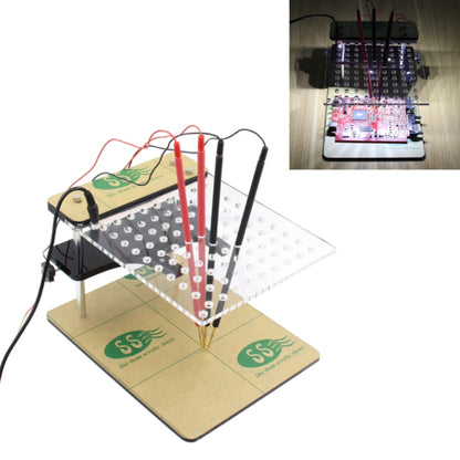 Car LED BDM Frame Holder BDM ECU Brush Test Stand with 4 Probe Pens, US Plug, BDM ECU Brush Test Stand