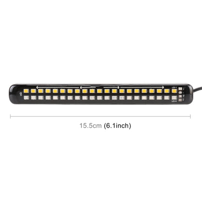 155mm DC12-24V / 2.2W Motorcycle LED Dynamic Blinker Side Lights Flowing Water Brake Lamp Turn Signal Light, Cable Length: 1m, 155mm