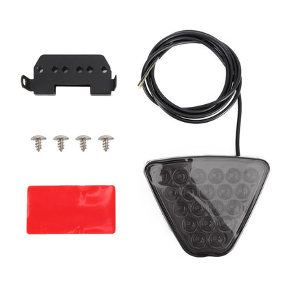DC12V 1W Car Triangle Highlight Brake Lights Reversing Light with 20LEDs SMD-3528, Triangle (Black), Triangle (Red), Triangle (Transparent)