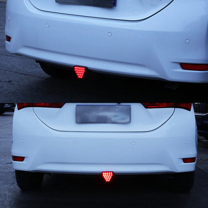 DC12V 1W Car Triangle Highlight Brake Lights Reversing Light with 20LEDs SMD-3528, Triangle (Black), Triangle (Red), Triangle (Transparent)