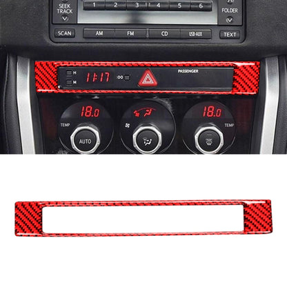 Car Carbon Fiber Central Control Clock Decorative Sticker for Subaru BRZ / Toyota 86 2013-2017, Left and Right Drive Universal, Central Control Clock