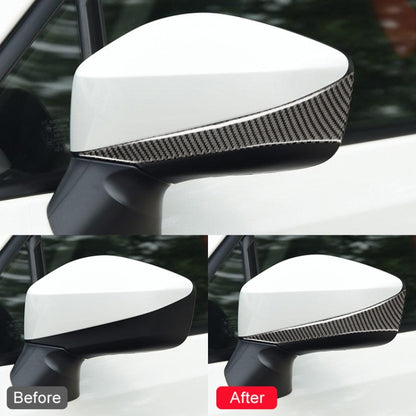 Car Carbon Fiber Rearview Mirror Anti-collision Strip for Subaru BRZ / Toyota 86 2013-2017, Left and Right Drive Universal, Rearview Mirror Anti-collision Strip