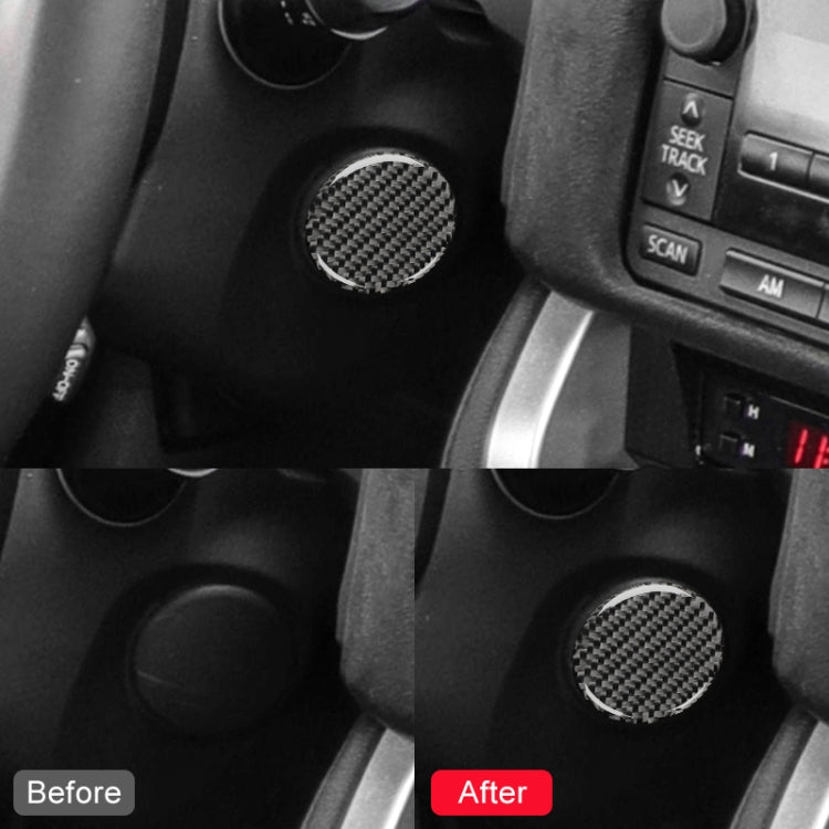 Car Carbon Fiber Fire Panel Decorative Sticker for Subaru BRZ / Toyota 86 2013-2017, Left and Right Drive Universal, Fire Panel