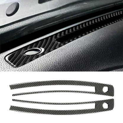 Car Carbon Fiber Central Control Instrument Air Outlet Decorative Sticker for Subaru BRZ / Toyota 86 2013-2020, Left and Right Drive Universal, Central Control Instrument Air Outlet