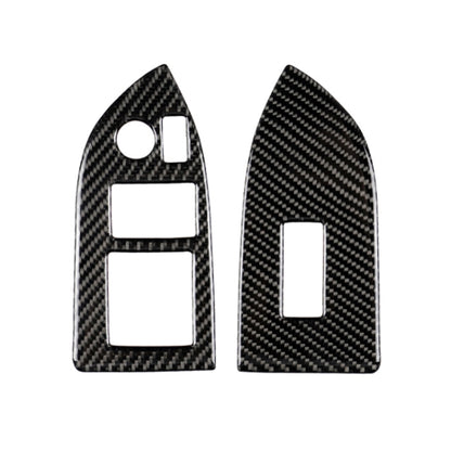 Car Carbon Fiber Window Glass Lifting Panel Decorative Sticker for Subaru BRZ / Toyota 86 2013-2017, Left Drive, Lifting Panel, Left Drive