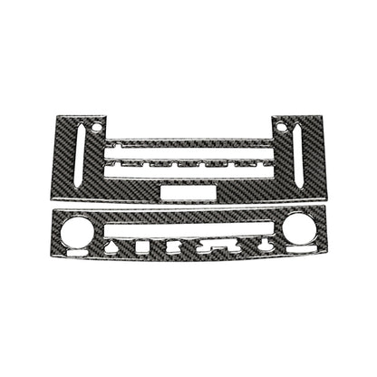 Car Carbon Fiber Air Conditioning CD Panel Decorative Sticker for Lexus IS250 2013-, Left Drive, Air Conditioning CD Panel