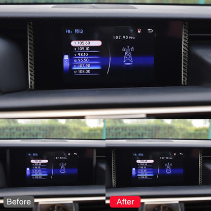 Car Carbon Fiber Navigation Decorative Sticker for Lexus IS250 2013-, Left Drive, Navigation