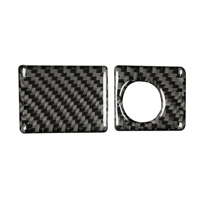 Car Carbon Fiber Storage Box Switch Decorative Sticker for Lexus IS250 2013-, Left Drive, Storage Box Switch