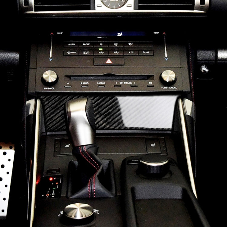 Car Carbon Fiber Central Control Panel Decorative Sticker for Lexus IS250 2013-, Left Drive B Style, Central Control Panel B Style