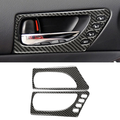 Car Carbon Fiber Front Door Handle Decorative Sticker for Lexus IS250 2013-, Left Drive A Style, Front Door Handle A Style