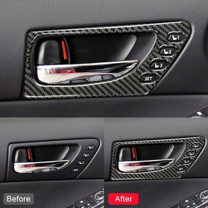 Car Carbon Fiber Front Door Handle Decorative Sticker for Lexus IS250 2013-, Left Drive A Style, Front Door Handle A Style