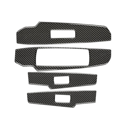 Car Carbon Fiber Window Glass Lifting Panel Button Decorative Sticker for Lexus IS250 2013-, Left Drive B Style, Window Glass Lifting B Style