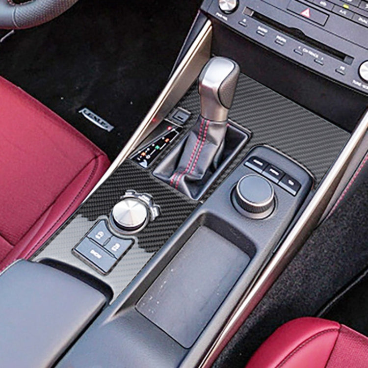 Car Carbon Fiber Gear Position Panel Decorative Sticker for Lexus IS250 2013-, Left Drive B Style, Gear Position B Style