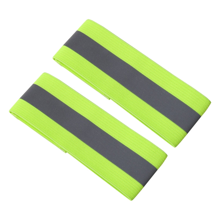 2pcs Reflective Band Outdoor Sports Running Cycling Night Warning Wrist Band, Red, Yellow+Orange, Black, Purple