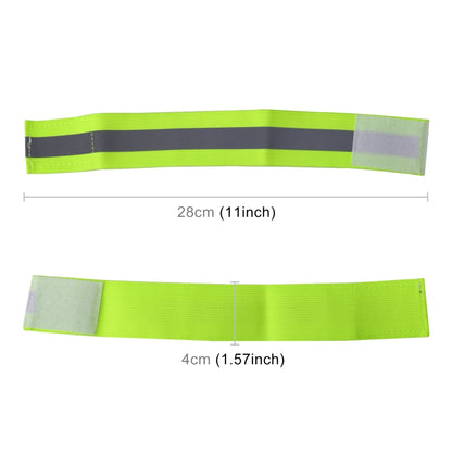 2pcs Reflective Band Outdoor Sports Running Cycling Night Warning Wrist Band, Red, Yellow+Orange, Black, Purple