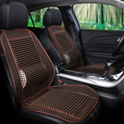 Car Seat Covers Summer Cool Imitation Wooden Beads Ventilation Breathable Seat Cushion