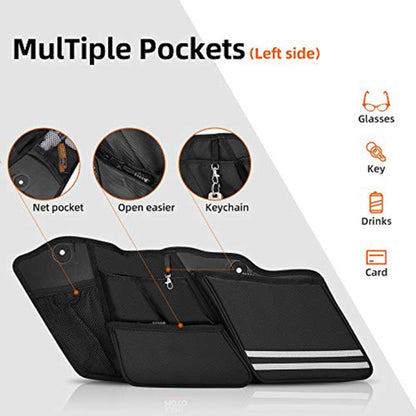 2 PCS Motorcycle Saddle Bags Storage Tool Side Pouch Bags, Side Pouch Bags