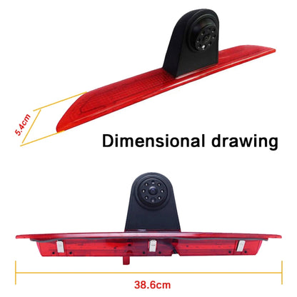 PZ466 Car Waterproof 170 Degree Brake Light View Camera + 7 inch Rearview Monitor for Ford Transit 2014-2015, PZ466 + 7 inch Rearview Monitor