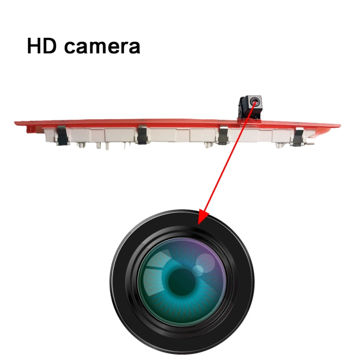 PZ468 Car Waterproof 170 Degree Brake Light View Camera + 7 inch Rearview Monitor for Mercedes-Benz Vito 2016, PZ468 + 7 inch Rearview Monitor