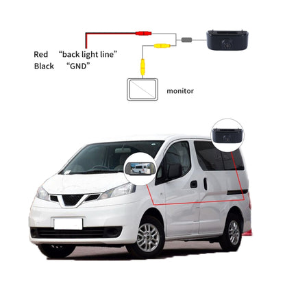 PZ469 Car Waterproof 170 Degree Brake Light View Camera for Nissan N200 2010-2017, PZ469