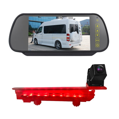 PZ470 Car Waterproof 170 Degree Brake Light View Camera + 7 inch Rearview Monitor for Volkswagen T5 / T6 2010-2017, PZ470 + 7 inch Rearview Monitor