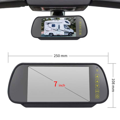 PZ471 Car Waterproof 170 Degree Brake Light View Camera + 7 inch Rearview Monitor for Citroen / Peugeot / Toyota, PZ471 + 7 inch Rearview Monitor