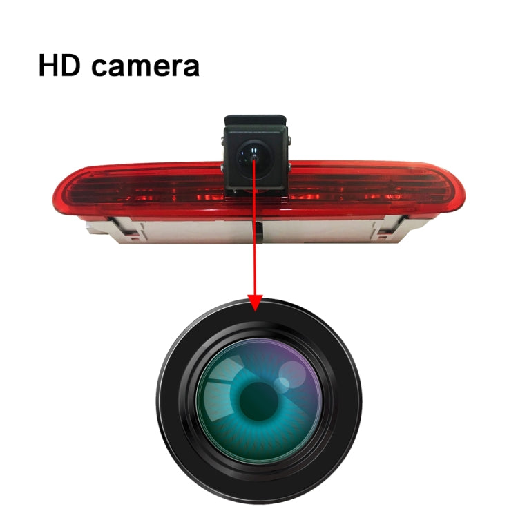 PZ472 Car Waterproof 170 Degree Brake Light View Camera + 7 inch Rearview Monitor for Fiat / Opel, PZ472 + 7 inch Rearview Monitor
