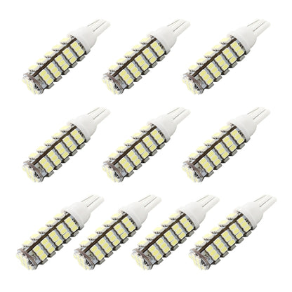 10 PCS T10 DC12V / 1.5W / 6500K / 75LM Car Clearance Lights Reading Lamp with 68LEDs SMD-3020 Lamp Beads, T10 DC12V / 1.5W / 6500K