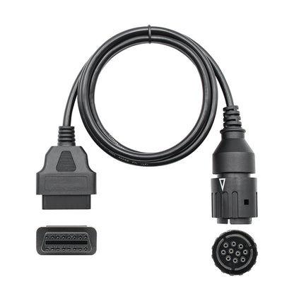 Motorcycle OBD Cable 10PIN to 16PIN Connector Cable for BMW, For BMW