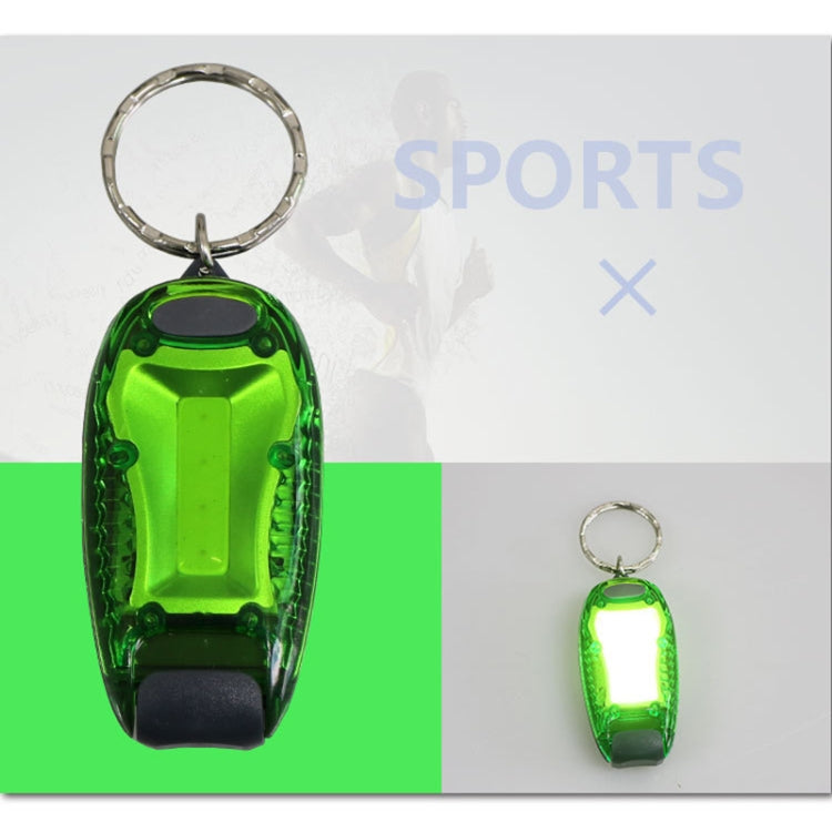 Multifunctional Portable Bicycle Taillight Helmet Light Running Warning Light Luminous Keychain