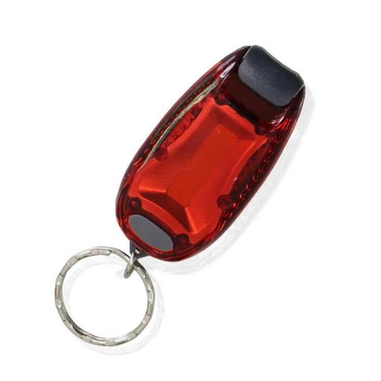 Multifunctional Portable Bicycle Taillight Helmet Light Running Warning Light Luminous Keychain