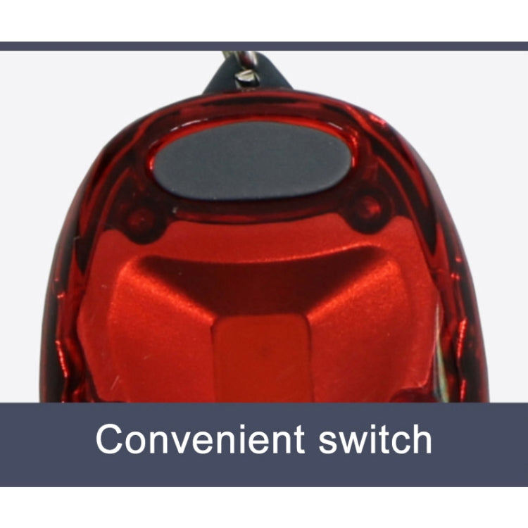 Multifunctional Portable Bicycle Taillight Helmet Light Running Warning Light Luminous Keychain