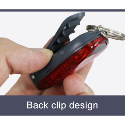 Multifunctional Portable Bicycle Taillight Helmet Light Running Warning Light Luminous Keychain