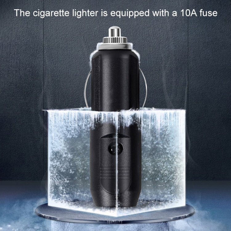 Car 12V Portable Inflatable Cylinder Pedal Pointer Air Pump with Light, Pointer