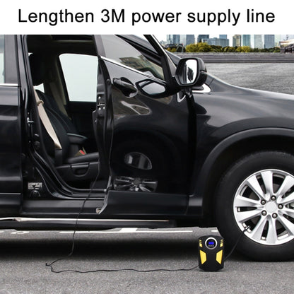 Car 12V Portable Inflatable Cylinder Pedal Digital Display Air Pump with Light & Tool Box, Digital Display with Tool Box
