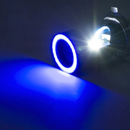 BA20D DC12-80V / 20W / 6000K / 2000LM Motorcycle Headlight with Angel Eyes, BA20D (Blue), BA20D (Red)