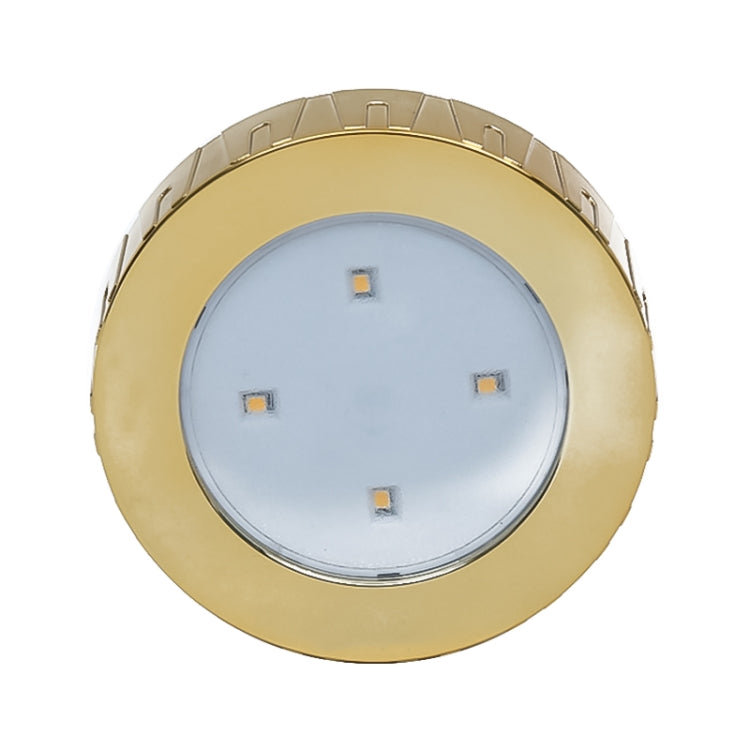 R-1633 4.5V / 0.3W 4LEDs Car Indoor Dome Light LED Touch Night Light, 4 LEDs (Gold), 4 LEDs(Silver)