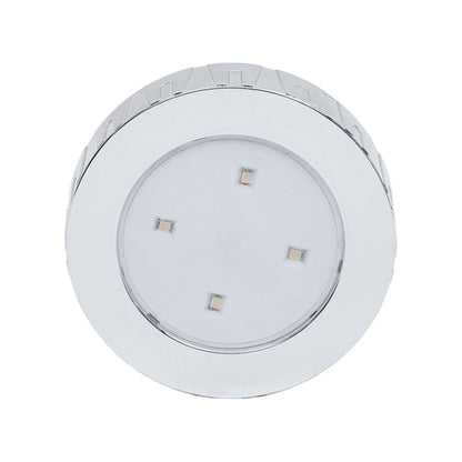 R-1633 4.5V / 0.3W 4LEDs Car Indoor Dome Light LED Touch Night Light, 4 LEDs (Gold), 4 LEDs(Silver)