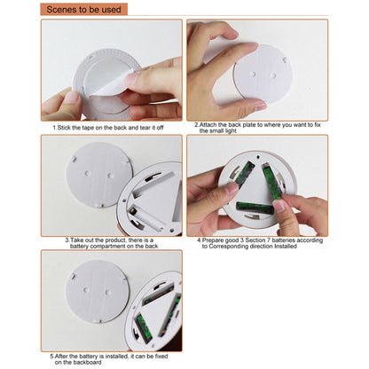 R-1633 4.5V / 0.3W 4LEDs Car Indoor Dome Light LED Touch Night Light, 4 LEDs (Gold), 4 LEDs(Silver)