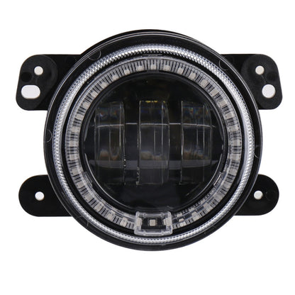 2 PCS DC12V-30V / 30W / 3A / 1440LM 12LEDs  4 inch Car LED Colorful Fog Light, Style: Black Background, Style: Black Background(White Light), Style: Black Background(Yellow Light)