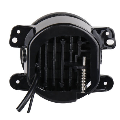 2 PCS DC12V-30V / 30W / 3A / 1440LM 12LEDs  4 inch Car LED Colorful Fog Light, Style: Black Background, Style: Black Background(White Light), Style: Black Background(Yellow Light)