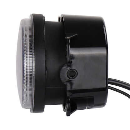 2 PCS DC12V-30V / 30W / 3A / 1440LM 12LEDs  4 inch Car LED Colorful Fog Light, Style: Black Background, Style: Black Background(White Light), Style: Black Background(Yellow Light)