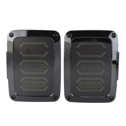 1 Pair 15W DC 12V IP67 4 in 1 Car LED Tail Lights / Driving Lights / Brake Lights/Turn Reverse, European Version, 1 Pair European Version