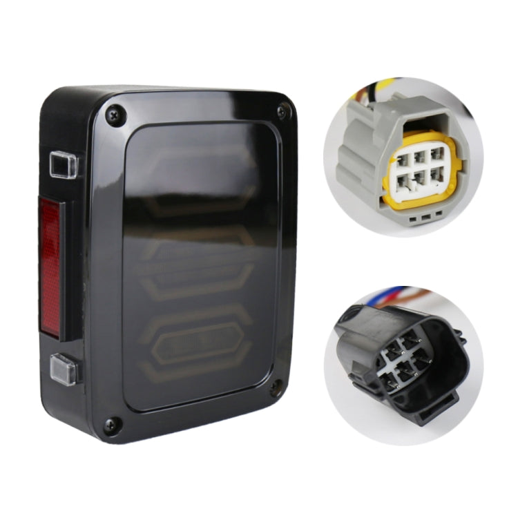 1 Pair 15W DC 12V IP67 4 in 1 Car LED Tail Lights / Driving Lights / Brake Lights/Turn Reverse, European Version, 1 Pair European Version