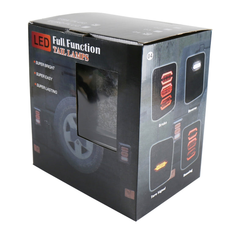 1 Pair 15W DC 12V IP67 4 in 1 Car LED Tail Lights / Driving Lights / Brake Lights/Turn Reverse, European Version, 1 Pair European Version