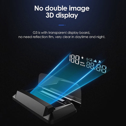 H400G Car 3.5 inch GPS Mode HUD Head-up Display Support Speed / Time / Distance Display, H400G