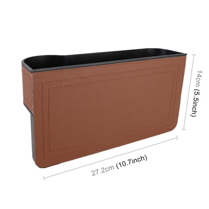 2 PCS Car Multi-functional Principal And Deputy Driver Seat Console Leather Box, Seat Console Leather Box (Brown), Seat Console Leather Box (Black), Seat Console Leather Box (Beige)