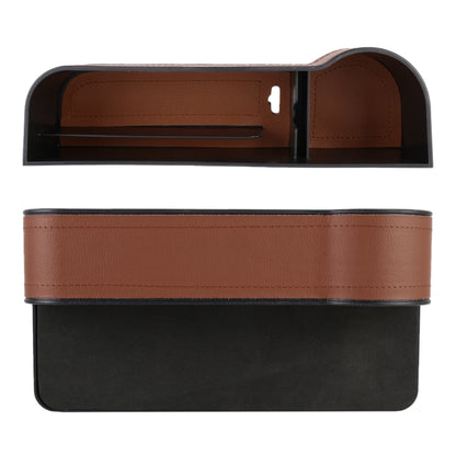 2 PCS Car Multi-functional Principal And Deputy Driver Seat Console Leather Box, Seat Console Leather Box (Brown), Seat Console Leather Box (Black), Seat Console Leather Box (Beige)